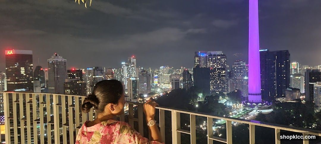 Nighttime Cityscape View