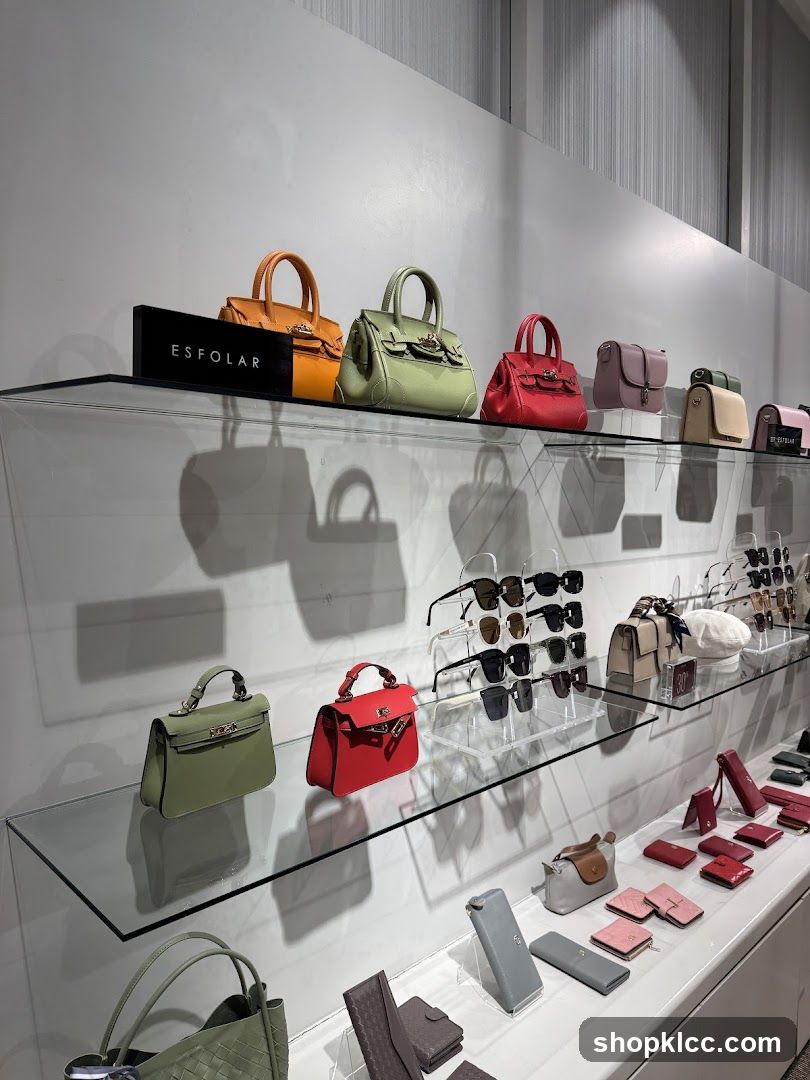 Handbags and Accessories Display