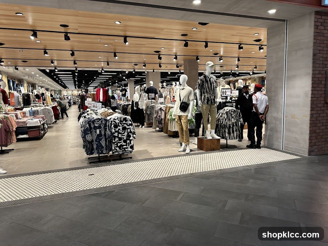 Clothing store interior