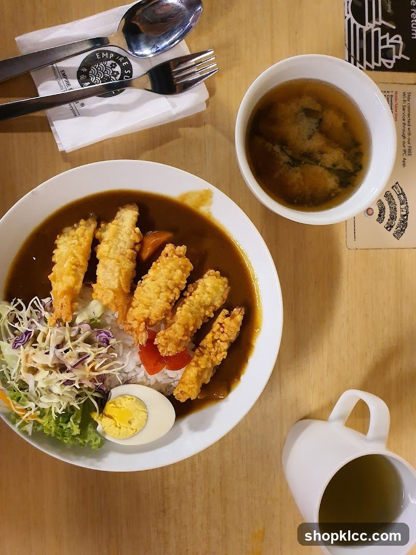 Curry with Fried Fish and Rice