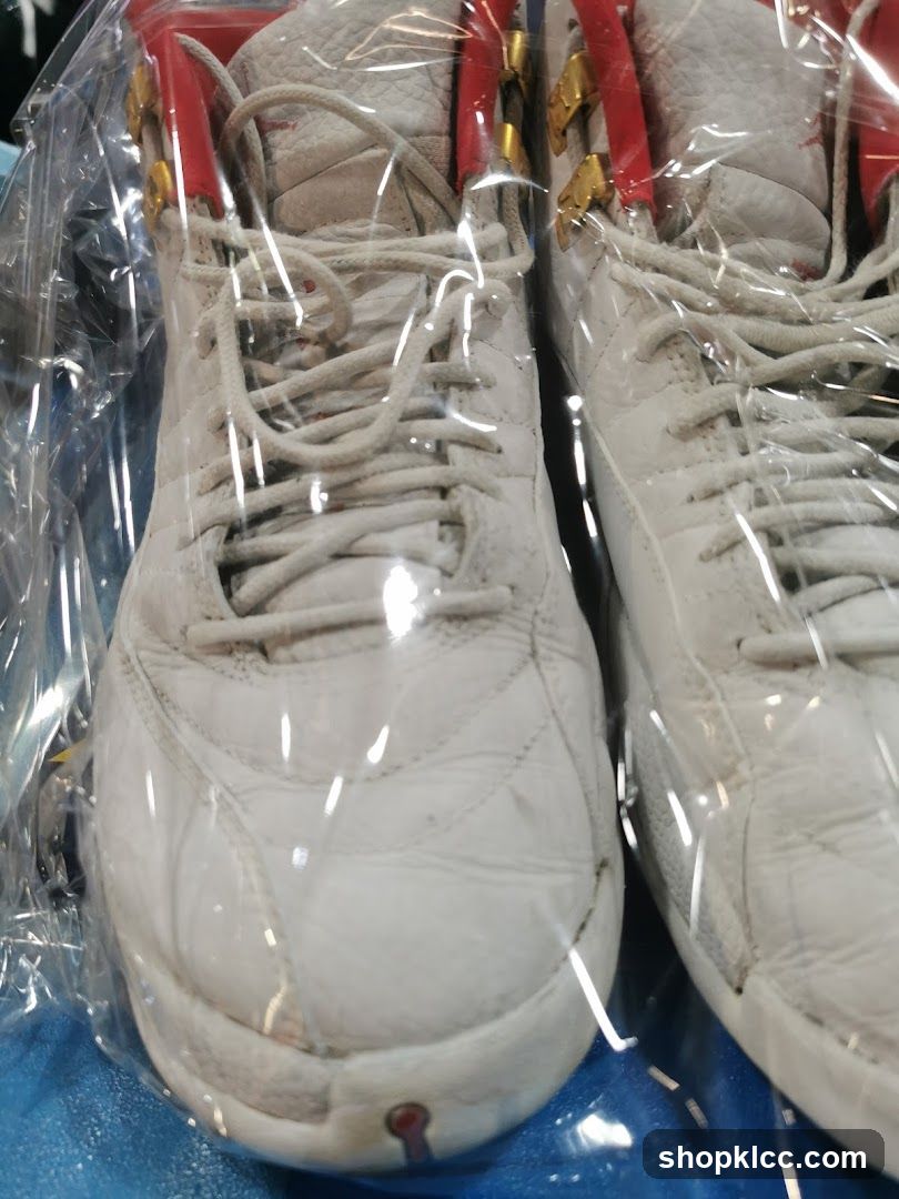 White and Red Sneakers