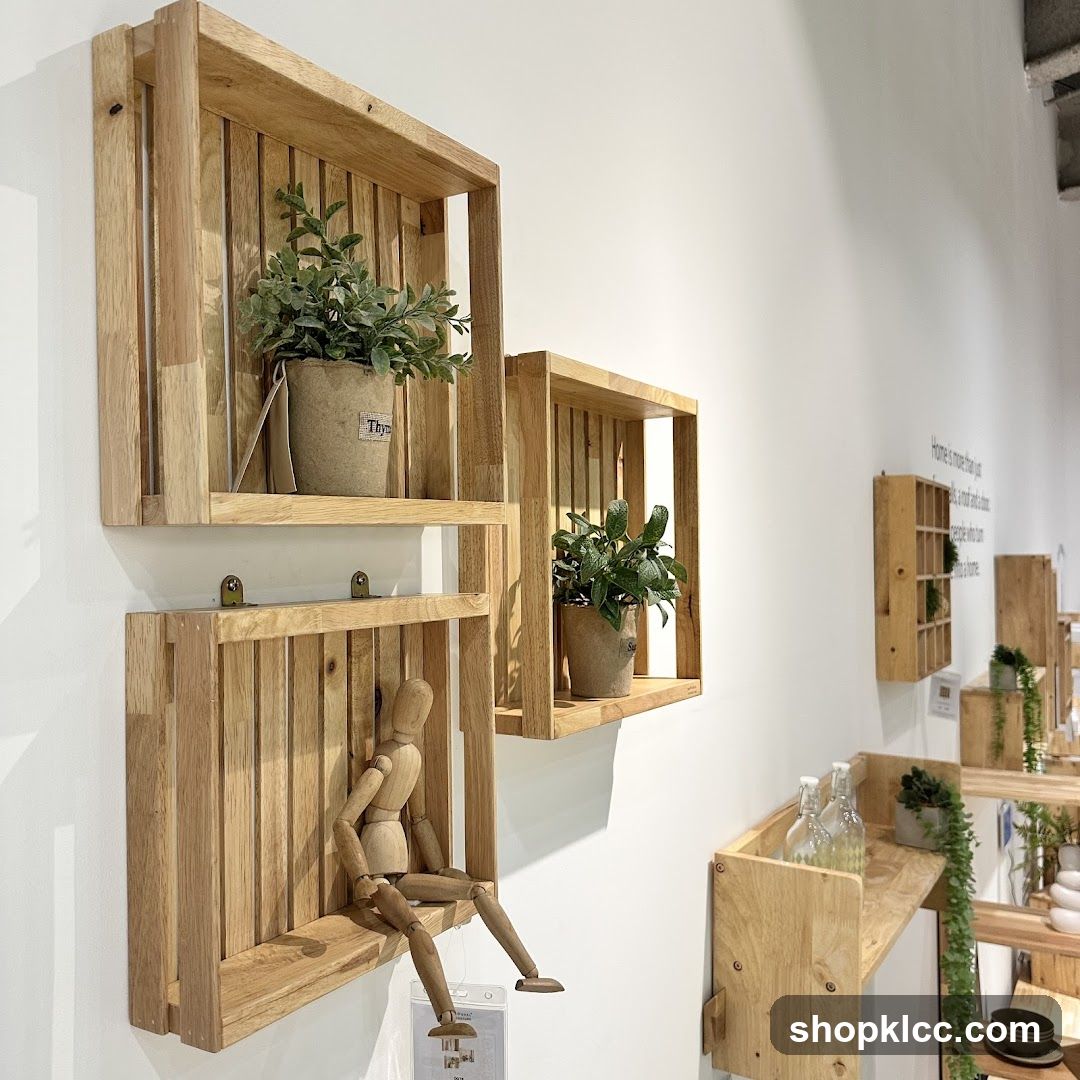 Wooden Shelving Display