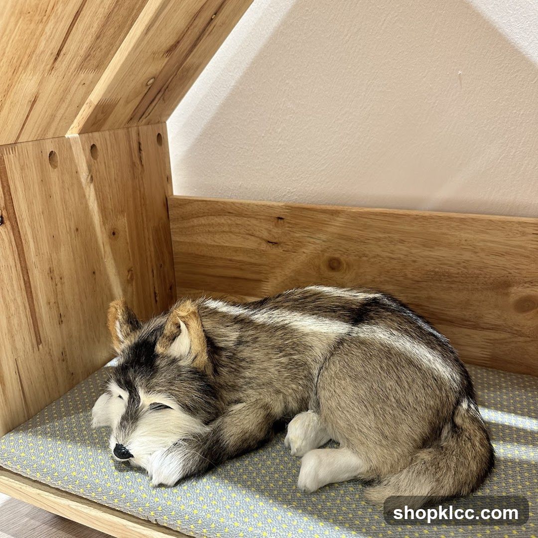 Stuffed Husky Dog Sleeping