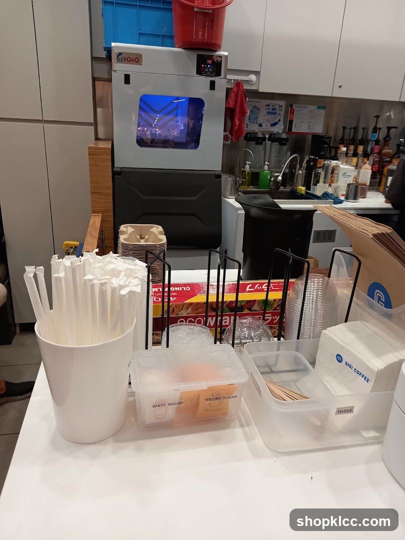 Coffee Shop Condiment Station