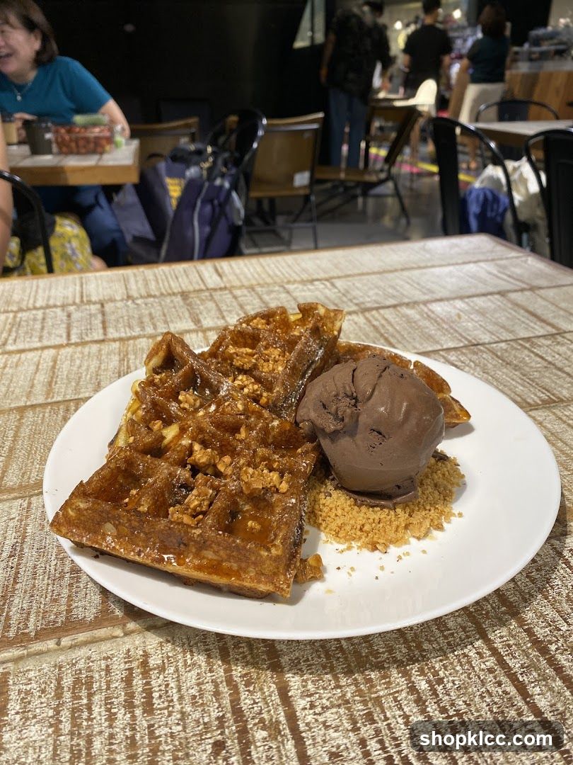 Waffles with Ice Cream