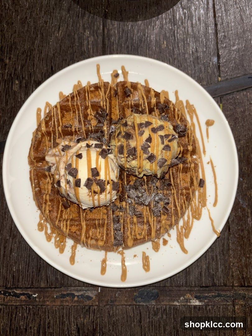 Waffle with Ice Cream