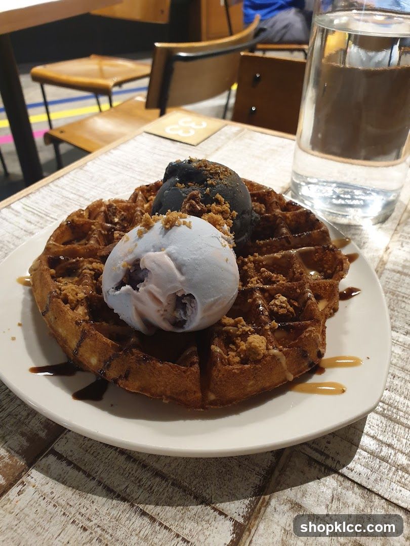Waffle with Ice Cream