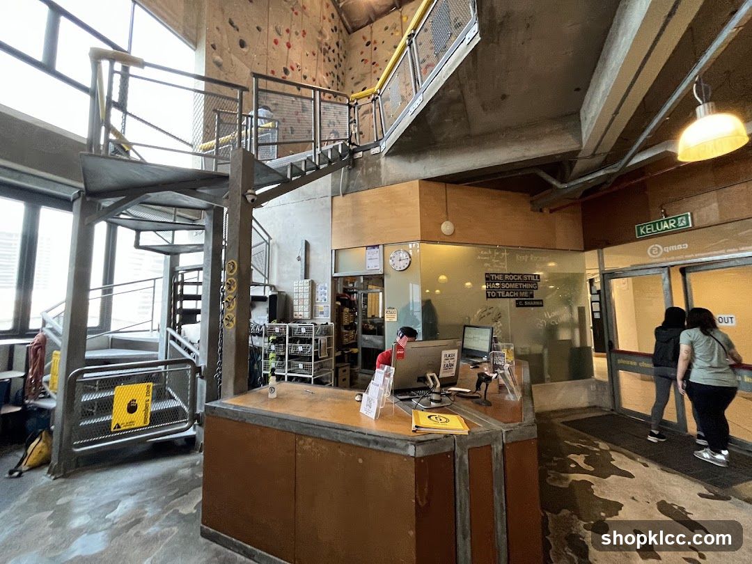 Climbing Gym Reception Area