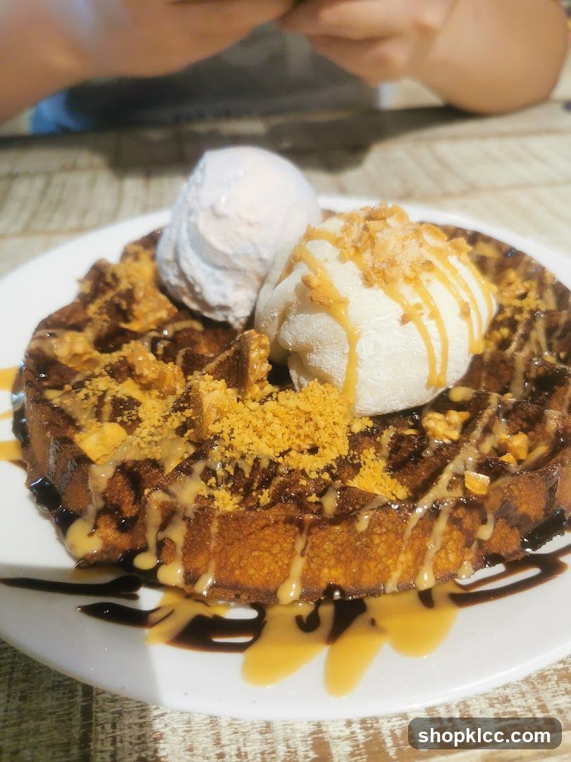 Waffle with Ice Cream
