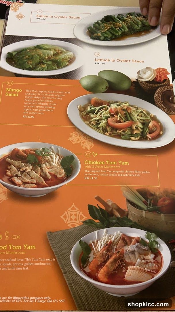 Thai Menu