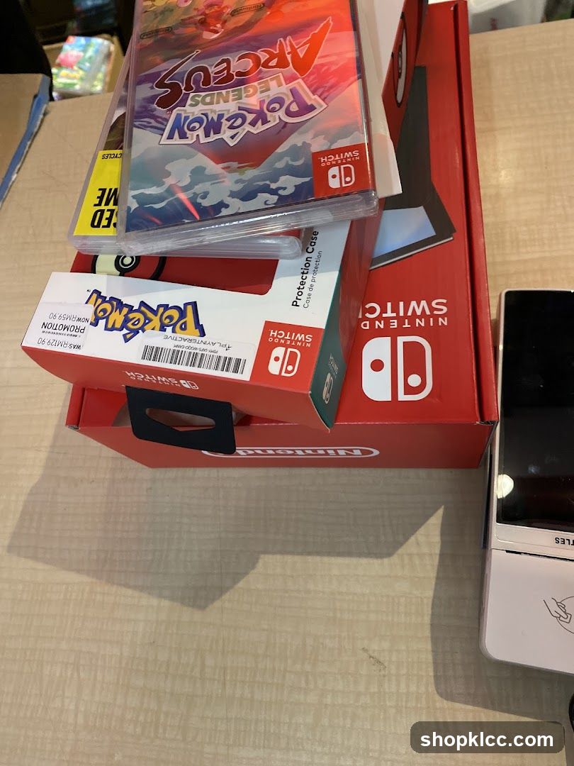 Nintendo Switch and Pokemon Game
