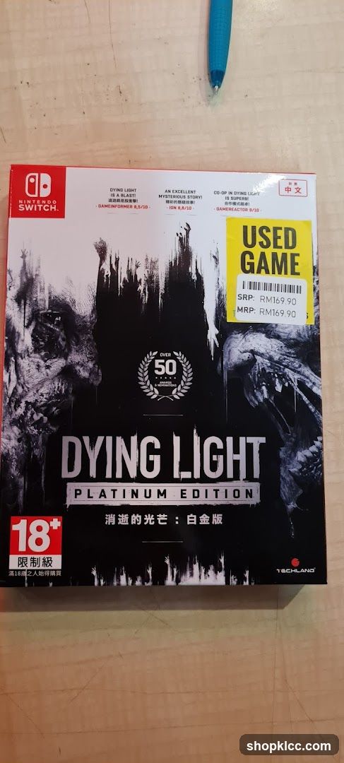 Dying Light Platinum Edition Game Box