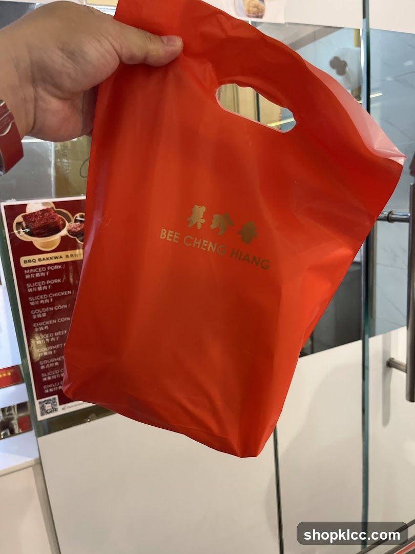 Orange Shopping Bag with Logo