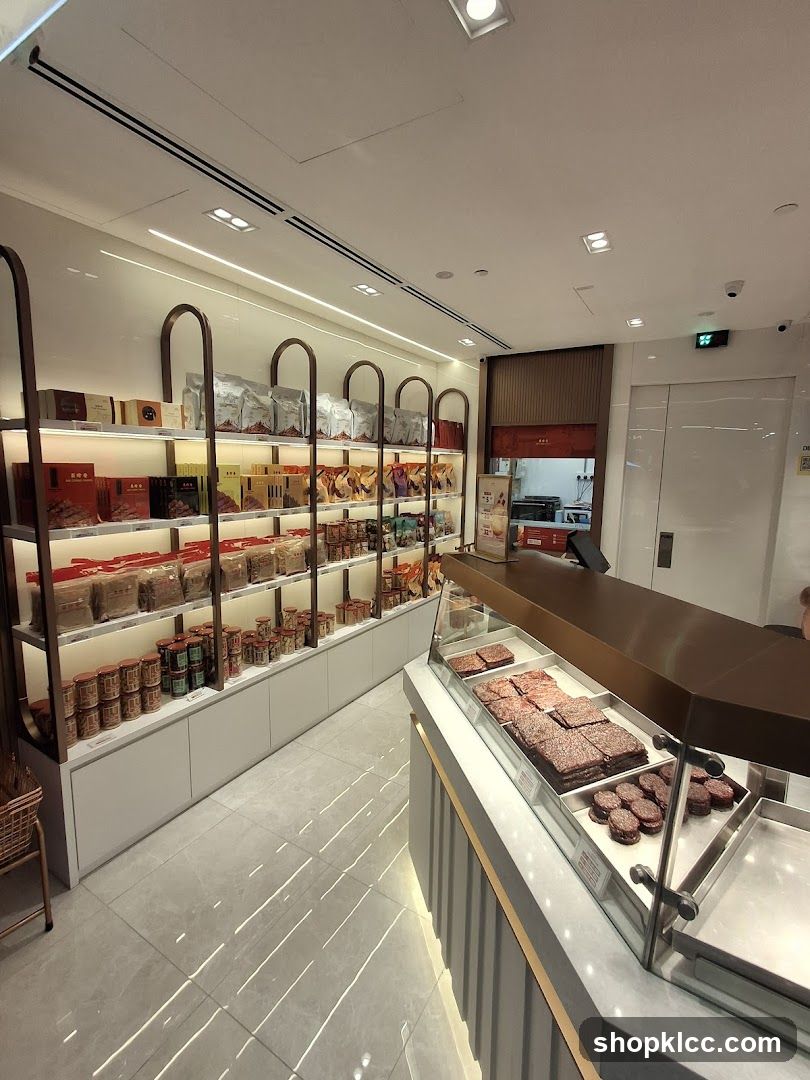 Interior of a food store