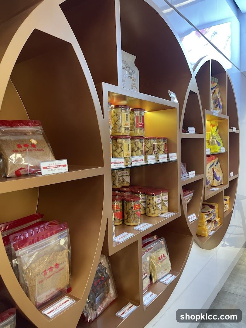 Store Interior with Packaged Snacks