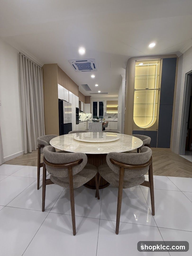 Modern Dining Room and Kitchen