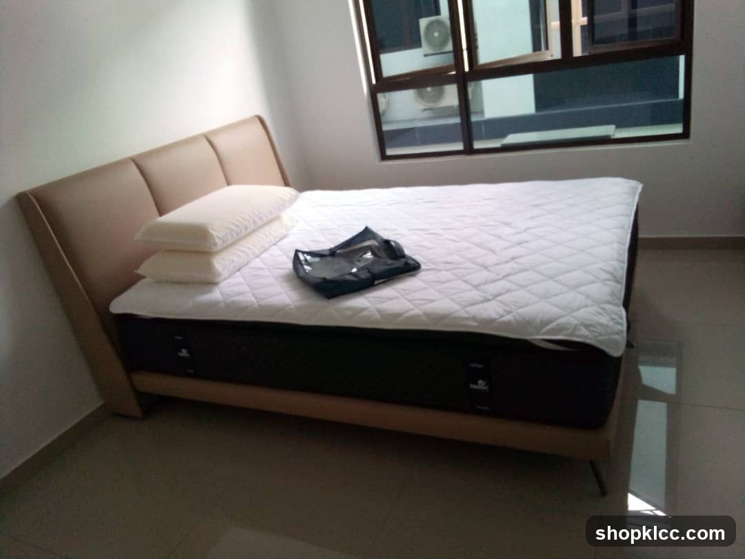 Bed with Pillows