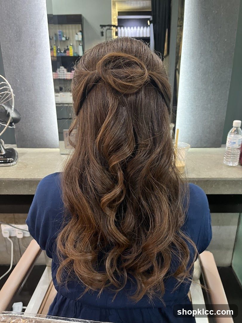 Woman with styled hair