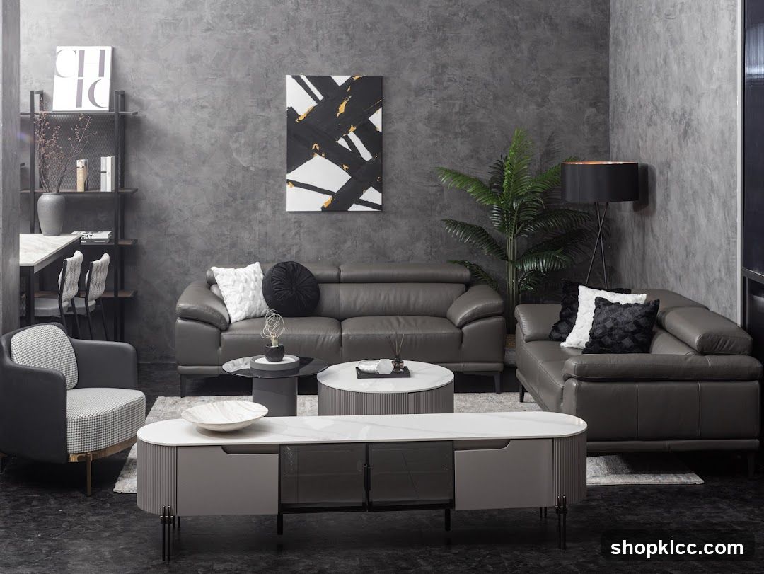 Modern Living Room Furniture Display