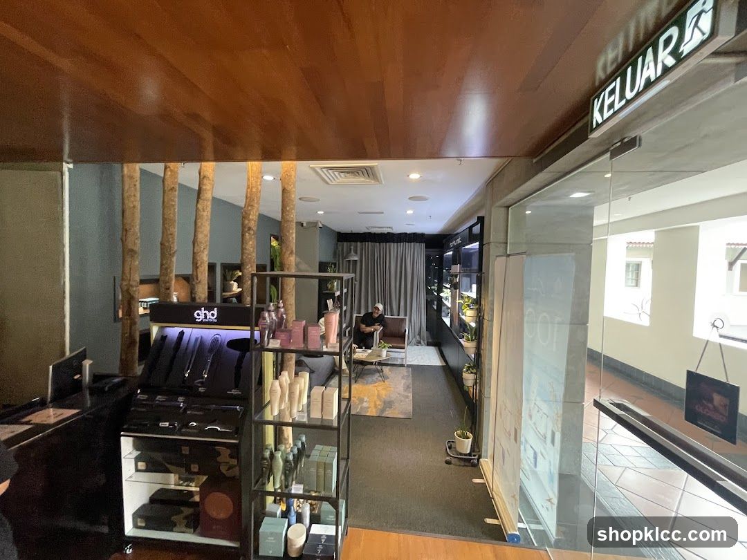 Salon Interior with Product Display