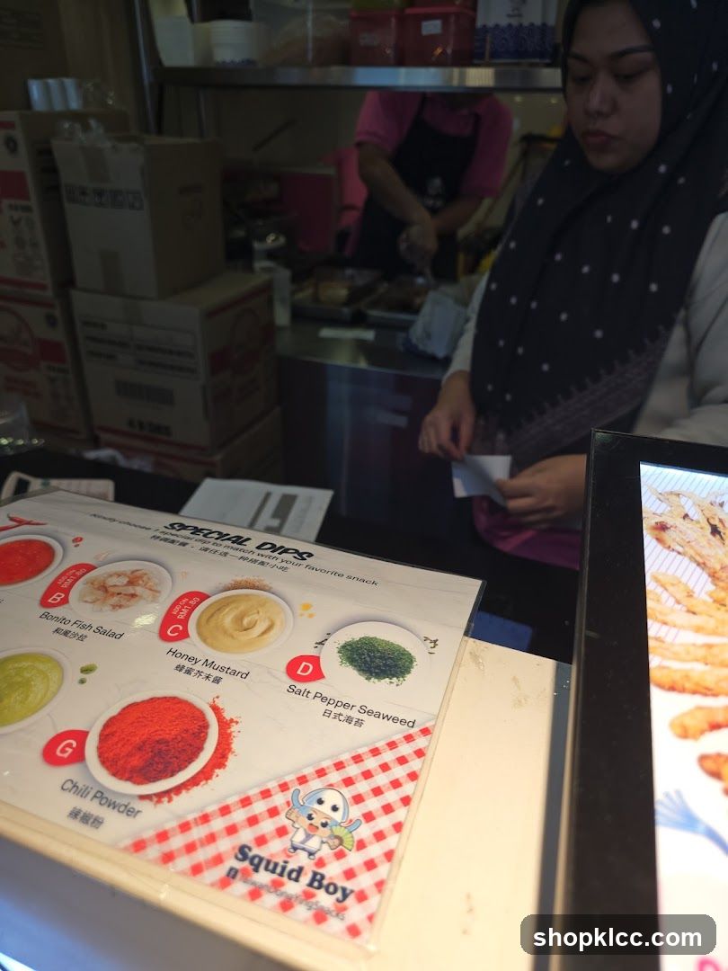 Special Dips Menu