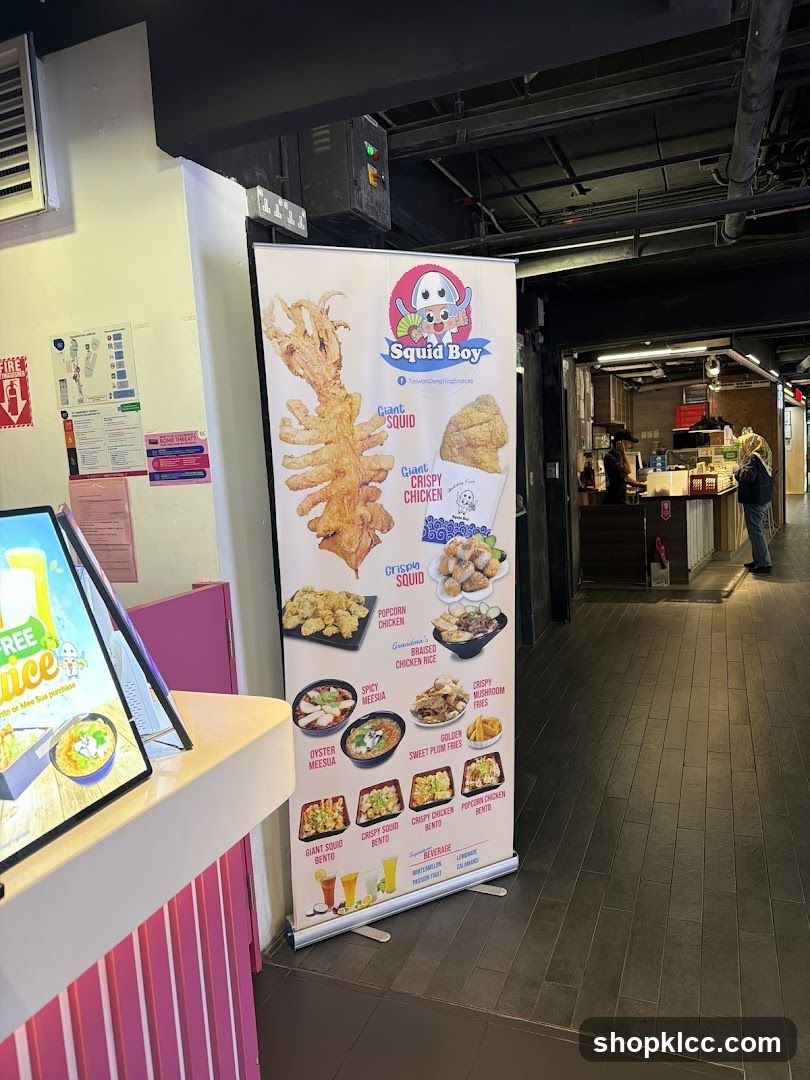 Squid Boy Menu Banner