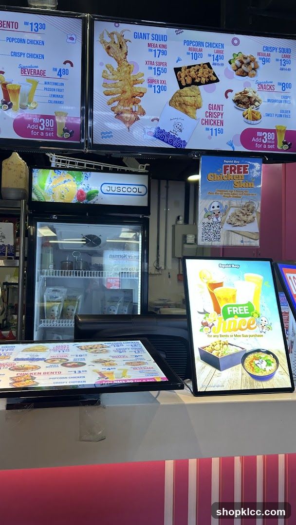 Food and Drink Menu Display