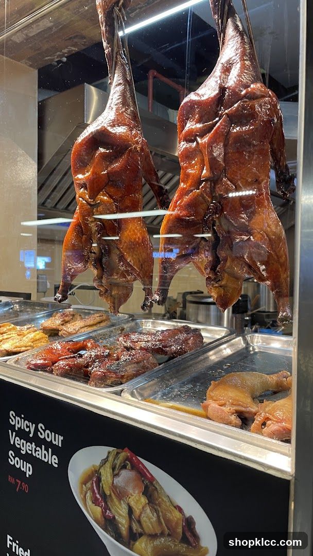 Roasted Ducks and Meats Display