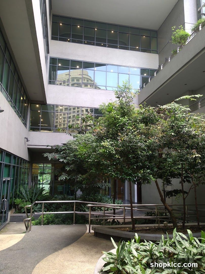 Building Courtyard with Greenery