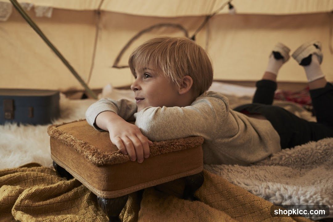 Child in Tent Interior