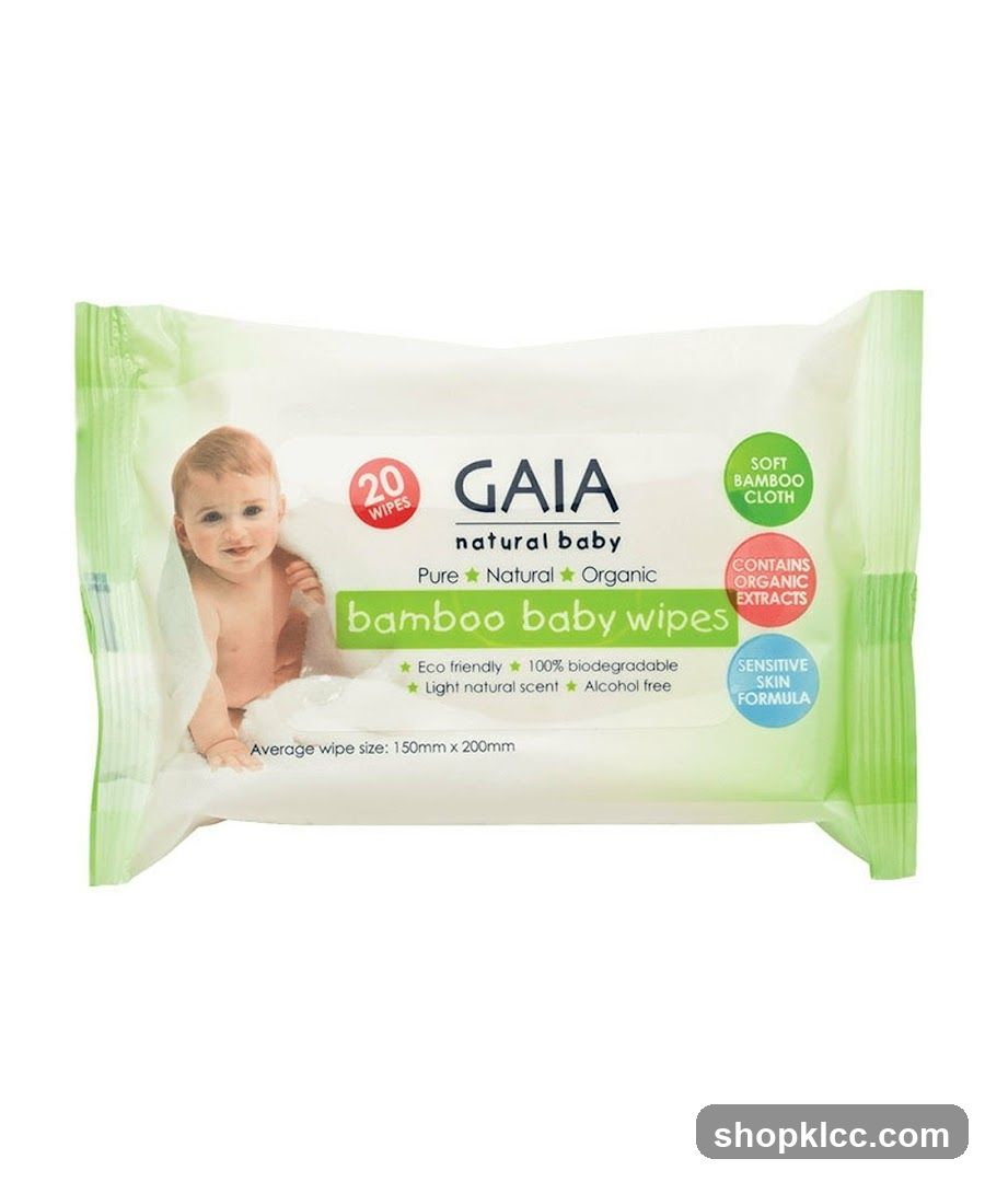 Gaia Natural Baby Bamboo Wipes