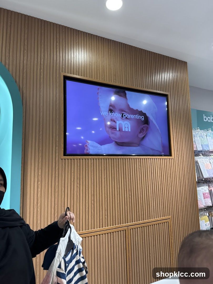 Baby Store Interior with TV Screen