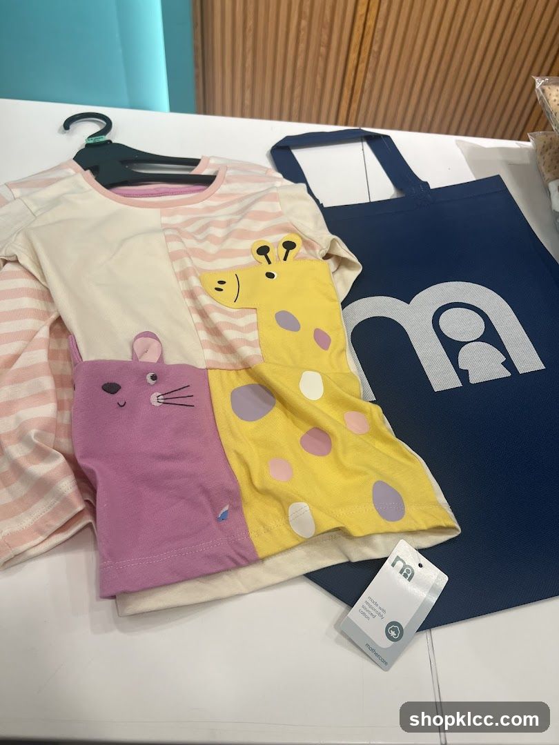 Children's Clothing and Shopping Bag Display