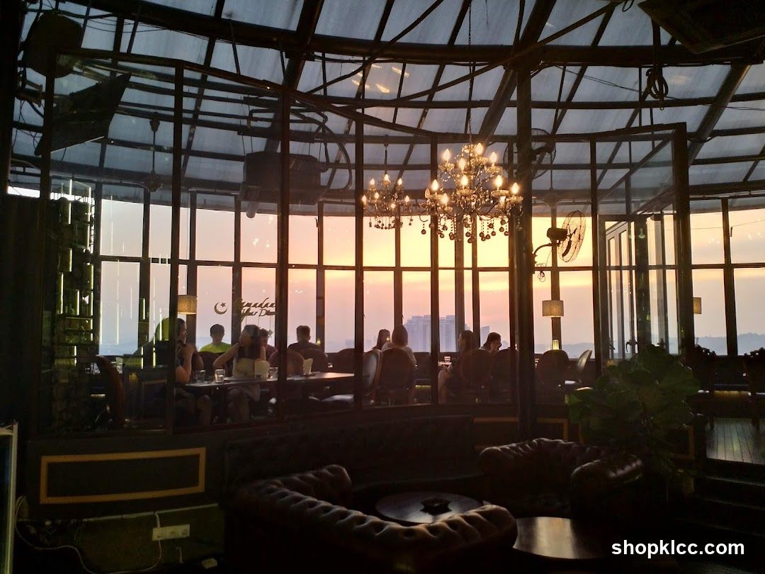Sunset View from Rooftop Bar
