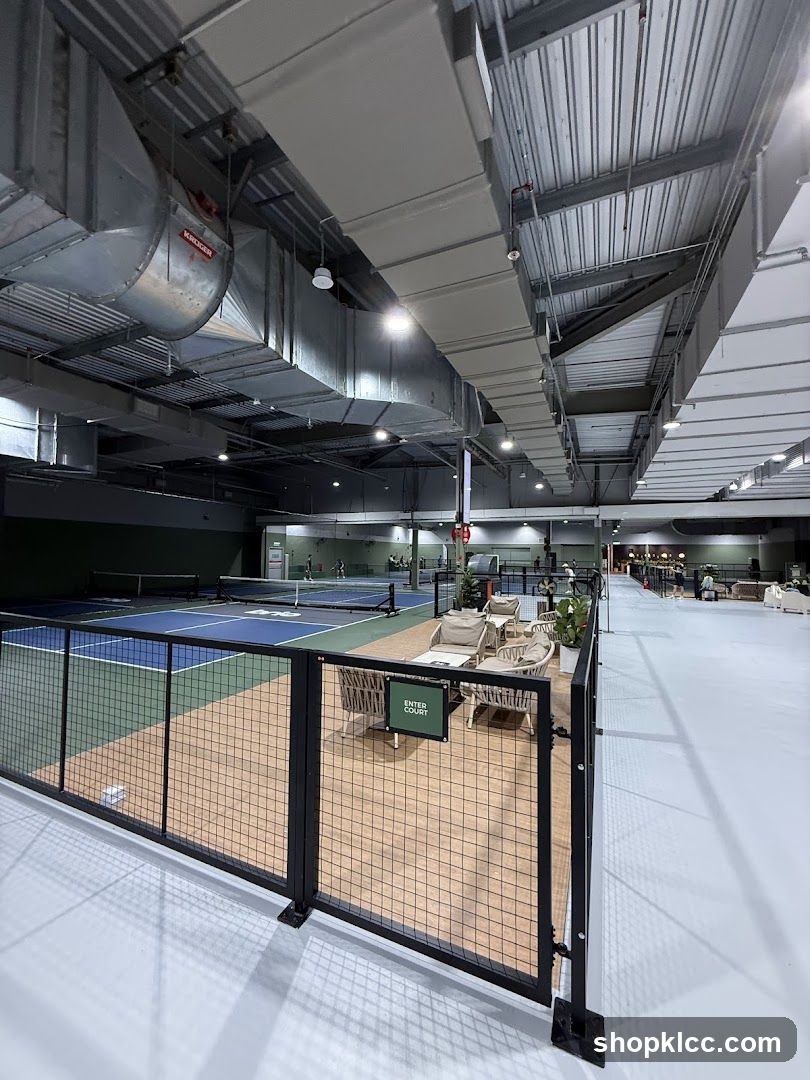 Indoor Tennis Facility Interior