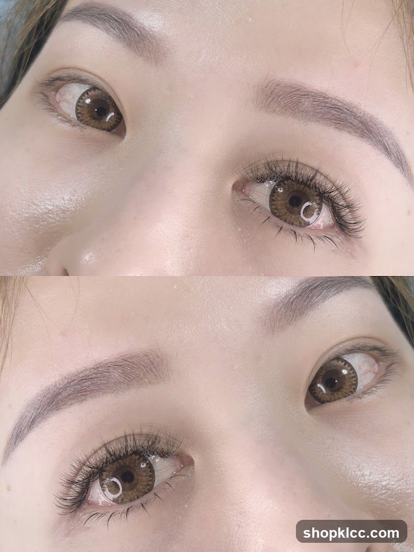 Close-up of eyes with makeup