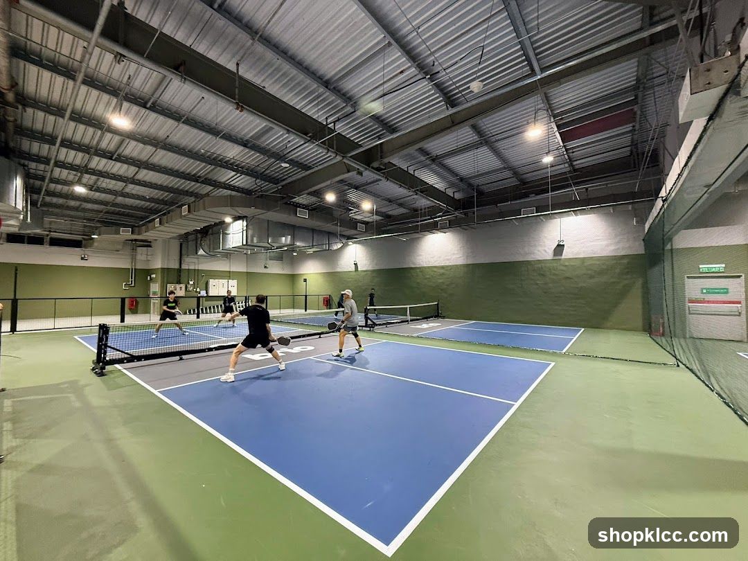 Indoor Tennis Court Activity