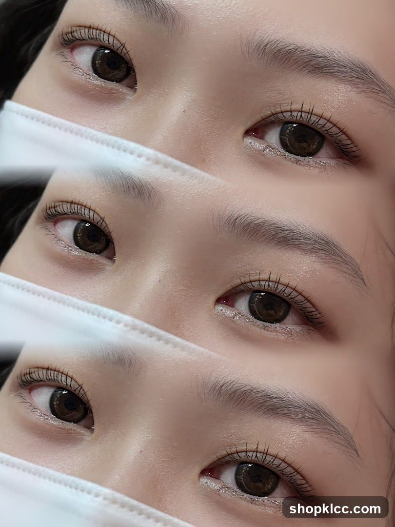 Close-up of eyes with mask