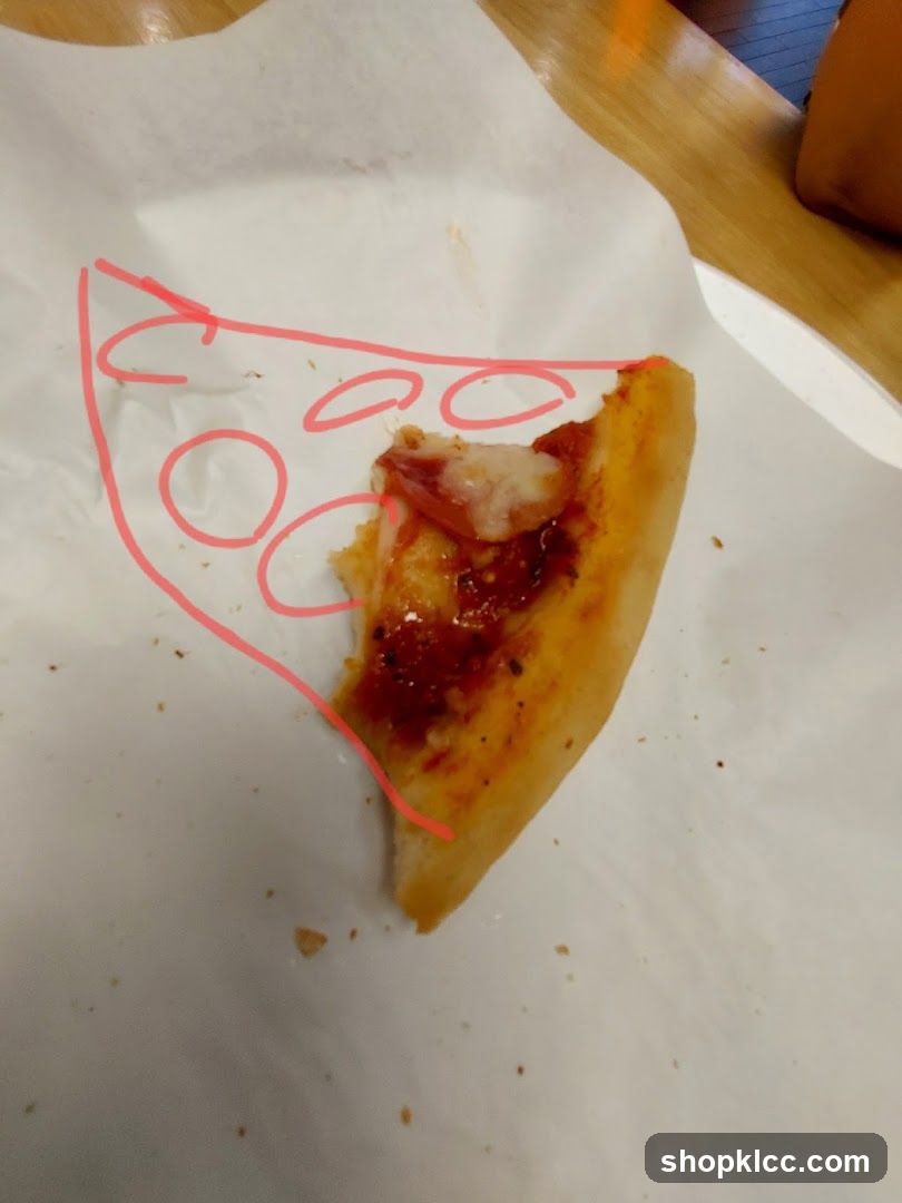 Pizza Slice on Paper