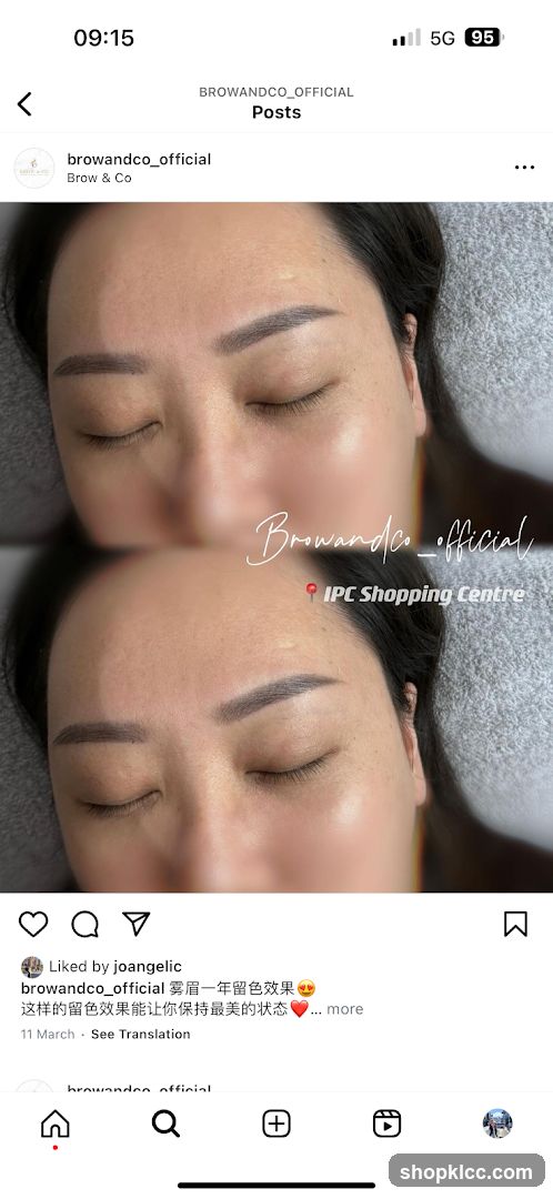 Brow & Co - Brow Lamination Before and After