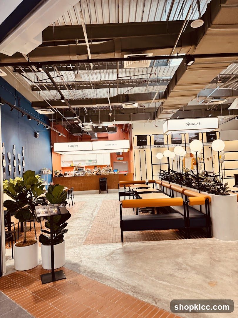 Interior of a modern café or restaurant space