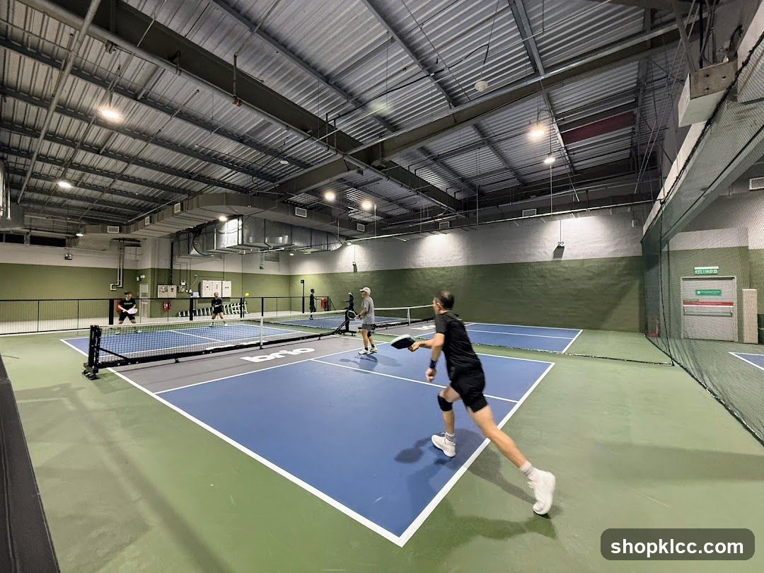 Indoor Tennis Court Activity