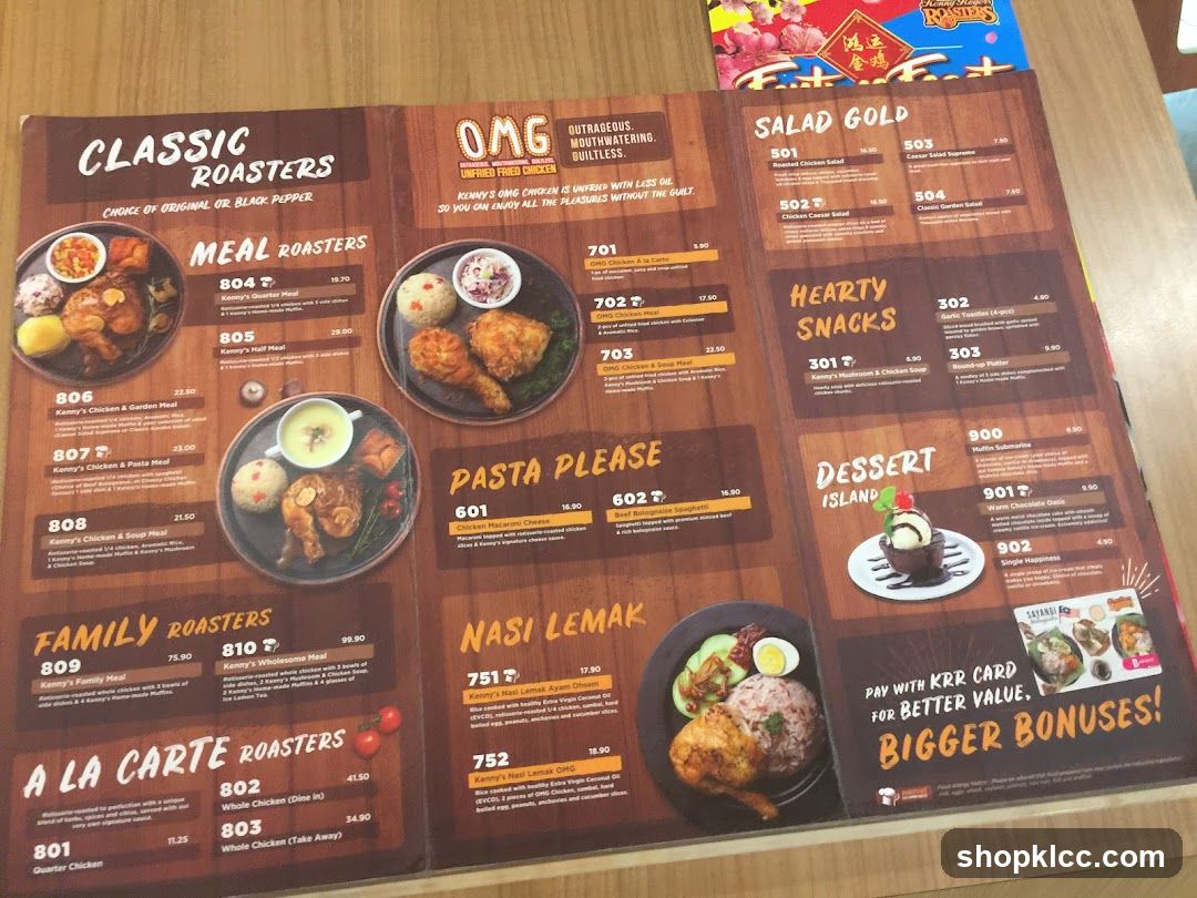 Kenny Rogers Roasters Menu