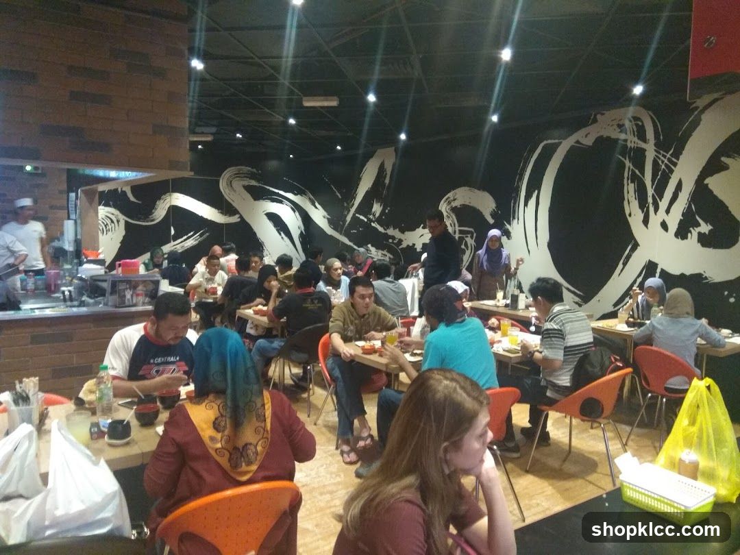 Restaurant Interior with Diners