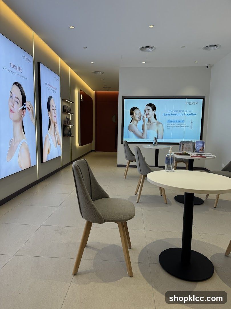 Interior of a beauty clinic waiting area