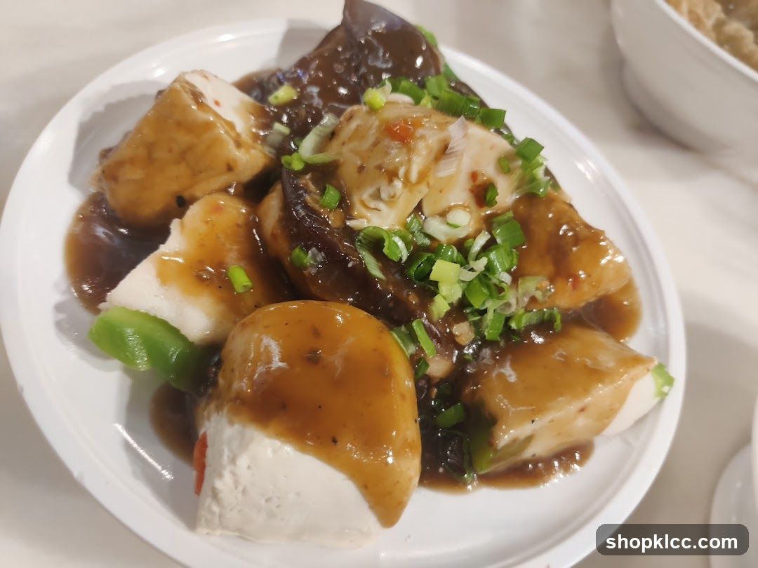 Tofu and Eggplant Dish