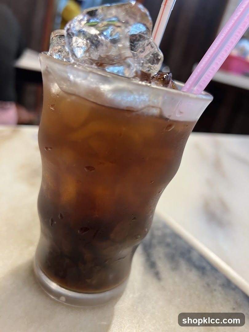 Iced Drink with Straws