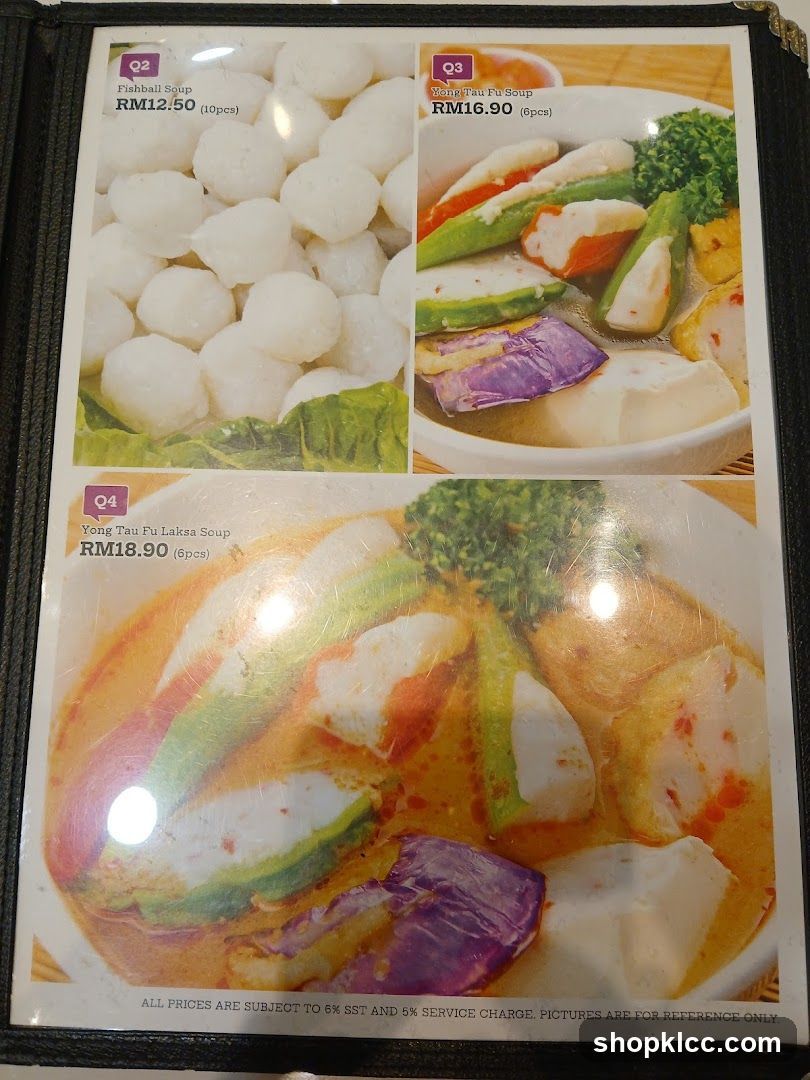 Menu Items