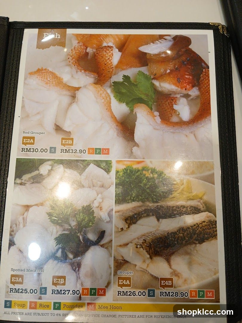 Fish Menu