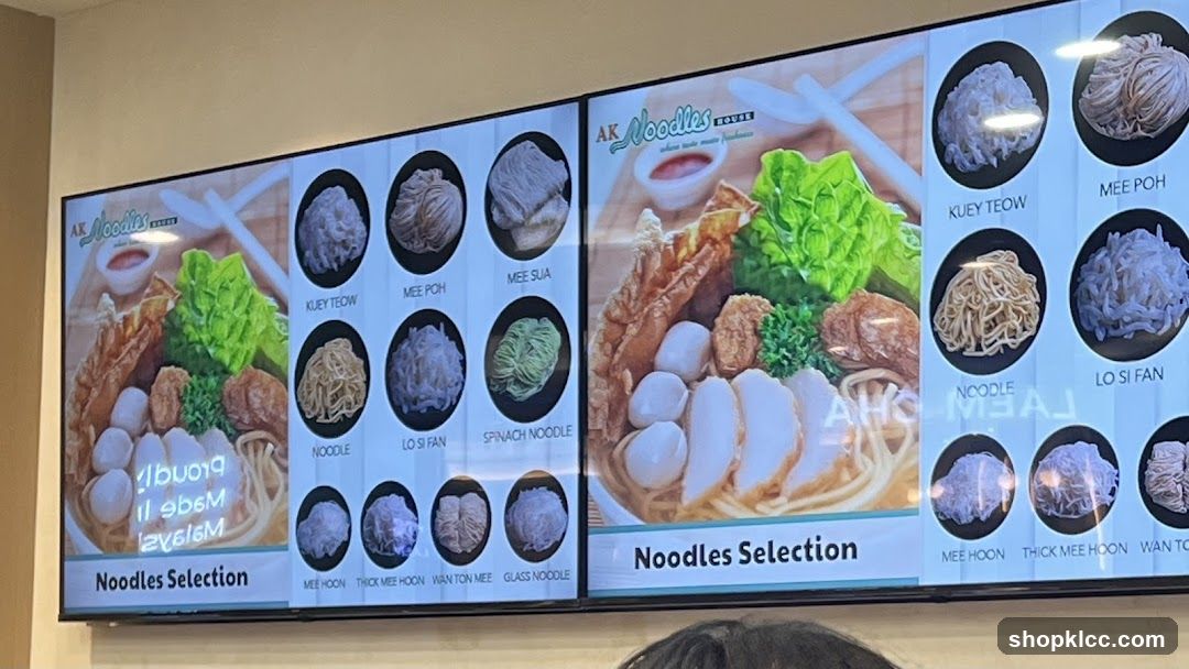 AK Noodles House Menu